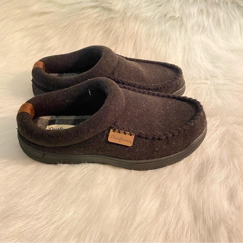 DearFoams Slippers Mens Size 7-8 Slip‎ On/Off